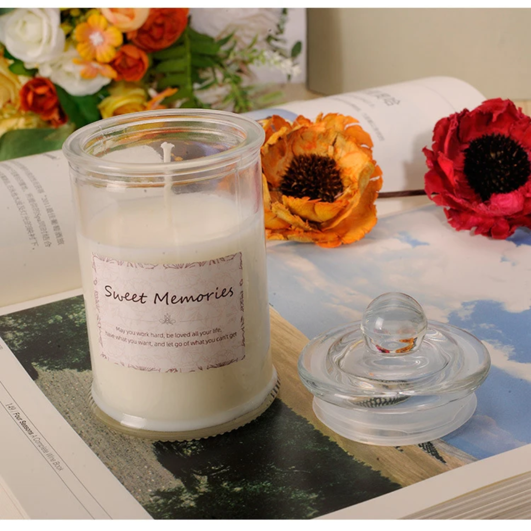 350ml Clear Apothecary Candle Jar