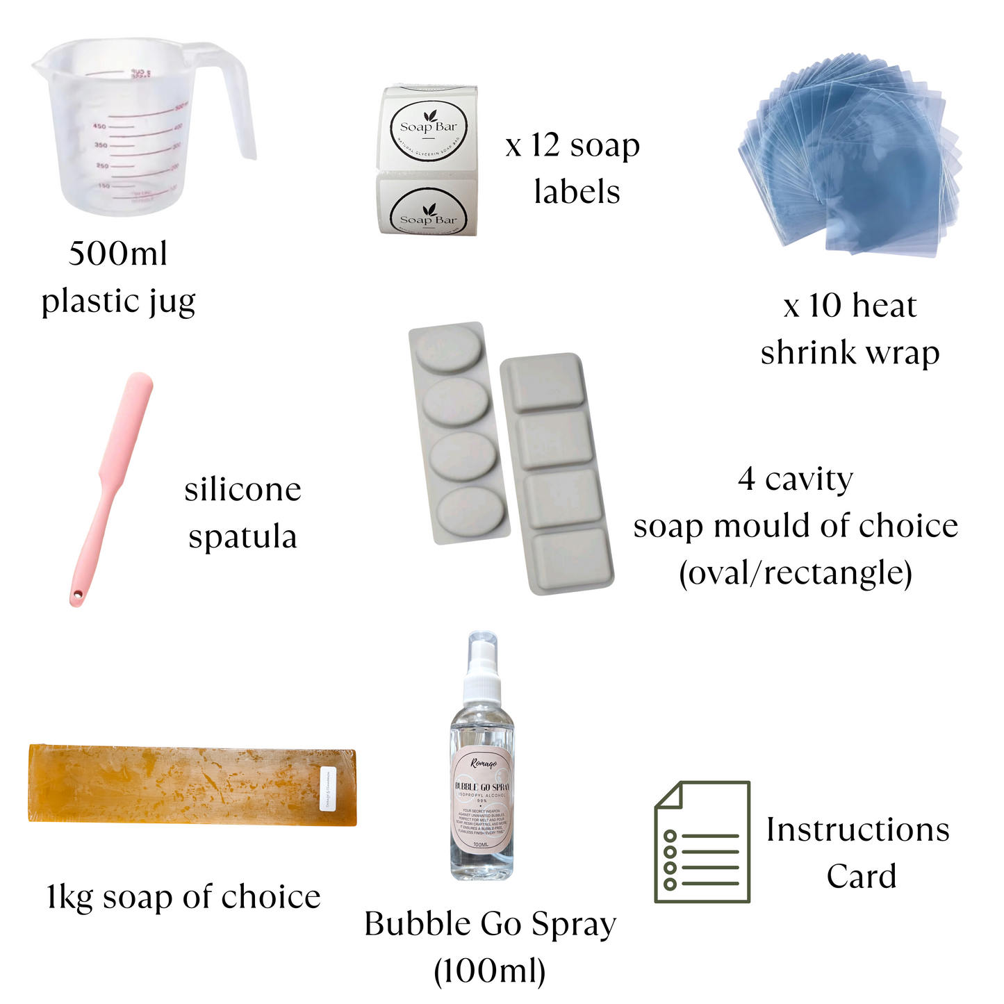 Beginner Soap Kit No.1 – Melt & Pour Starter Set