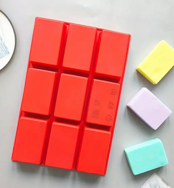 9 Cavity Rectangle Soap Mould 1