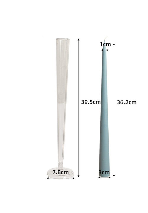 Acrylic Tapered Pillar Candle Mould 36cm