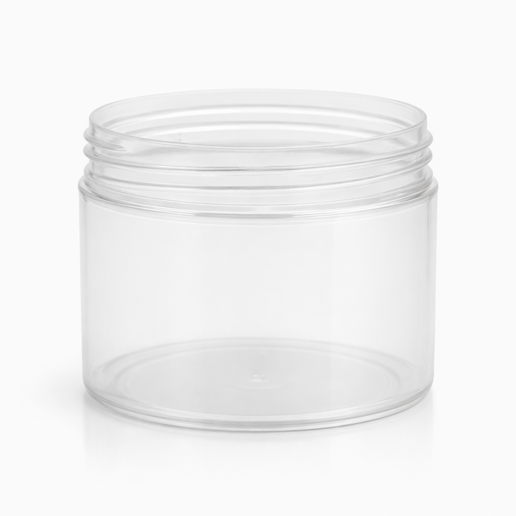 Cosmetic Jar with Lid (Clear)