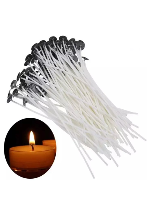 Pre-Cut Waxed Candle Wicks 10cm