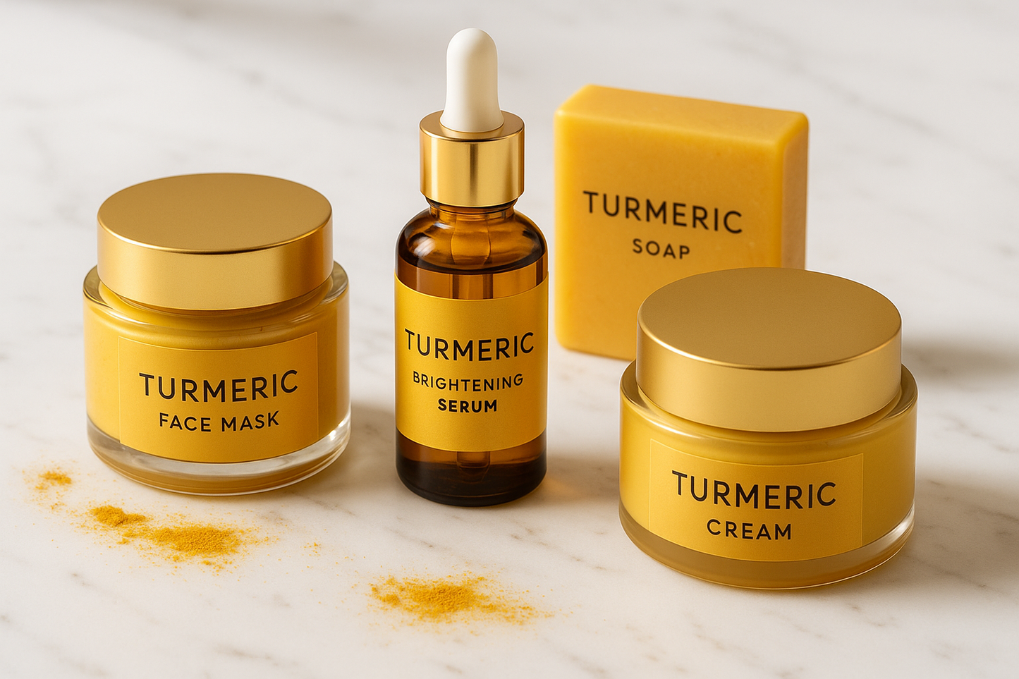 without the turmeric whole spice. make sure the labels are all spelt correctly