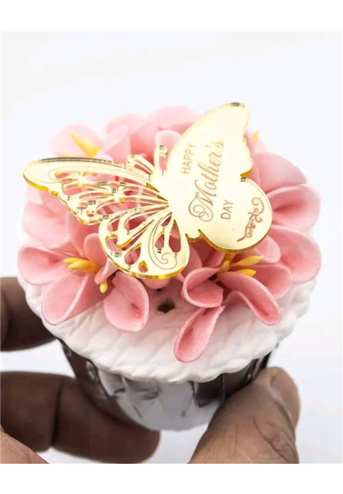Mother's Day Butterfly Shaped Acrylic Cake Discs