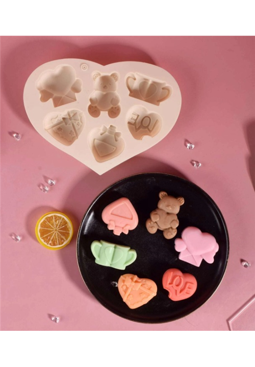 Heart & Bear Theme Mould