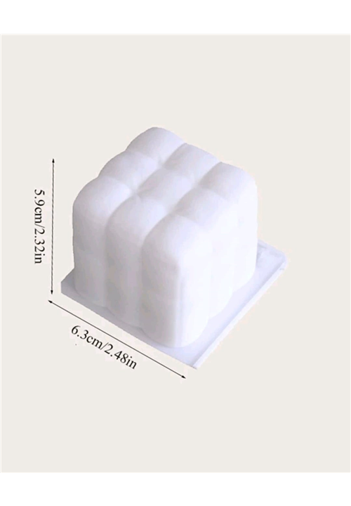 Plush Bubble Cube Candle Mould