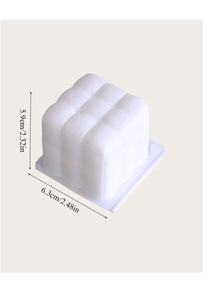 Plush Bubble Cube Candle Mould