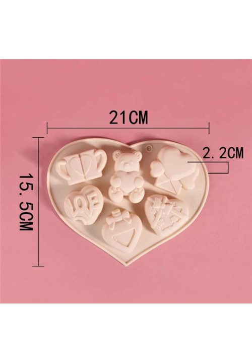 Heart & Bear Theme Mould