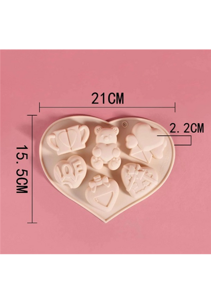Heart & Bear Theme Mould