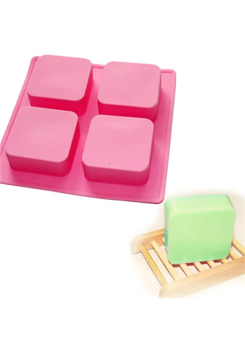 4 Cavity Square Soap Mould