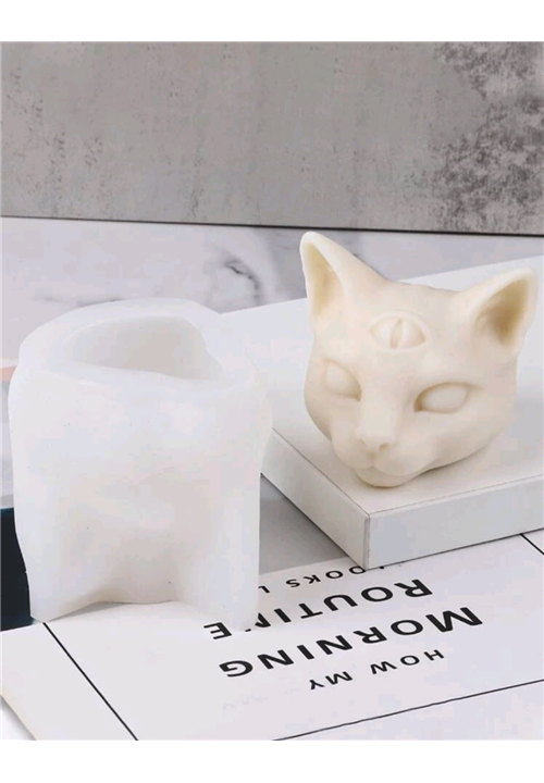 Evil Eye Cat Head Mould