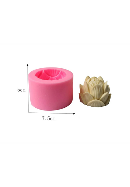 3D Lotus Candle Mould