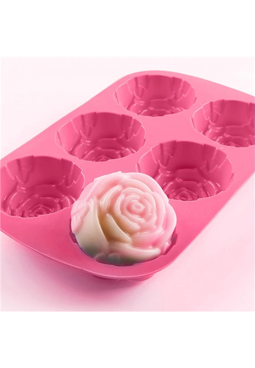 6 Cavity Rose Mould