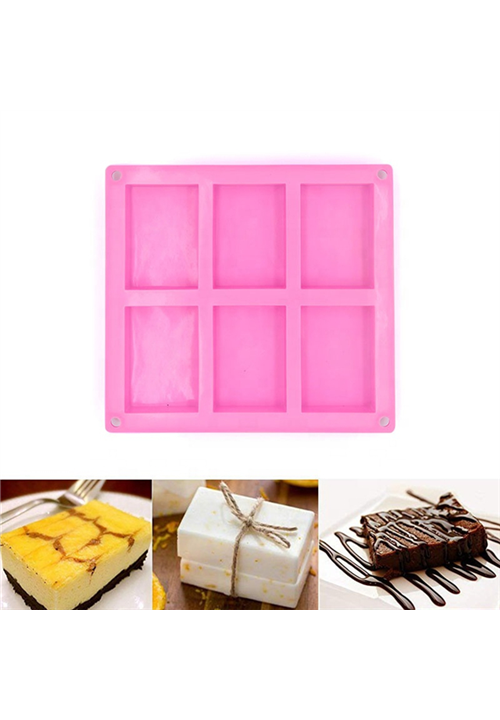 6 Cavity Rectangle Soap Mould