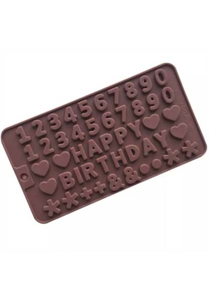 Numbers & Birthday Letters Mould
