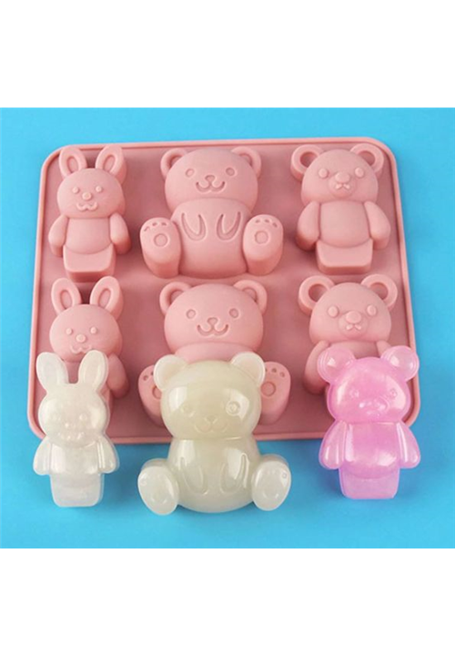 6 Cavity Bear & Rabbit Mould