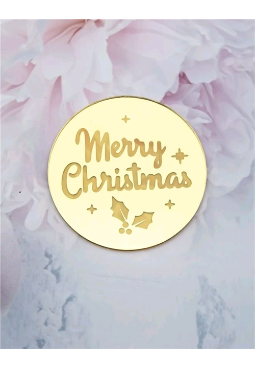 Merry Christmas Cake Discs