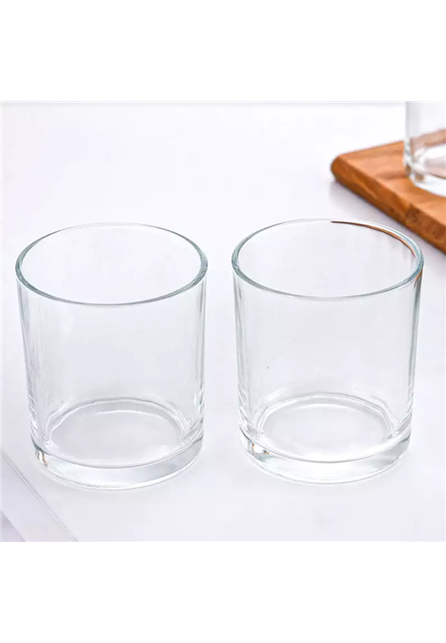 320ml Cylinder Shape Glass Candle Vessel