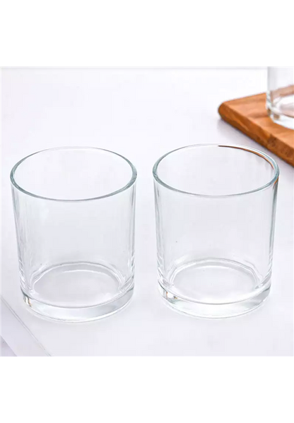 320ml Cylinder Shape Glass Candle Vessel