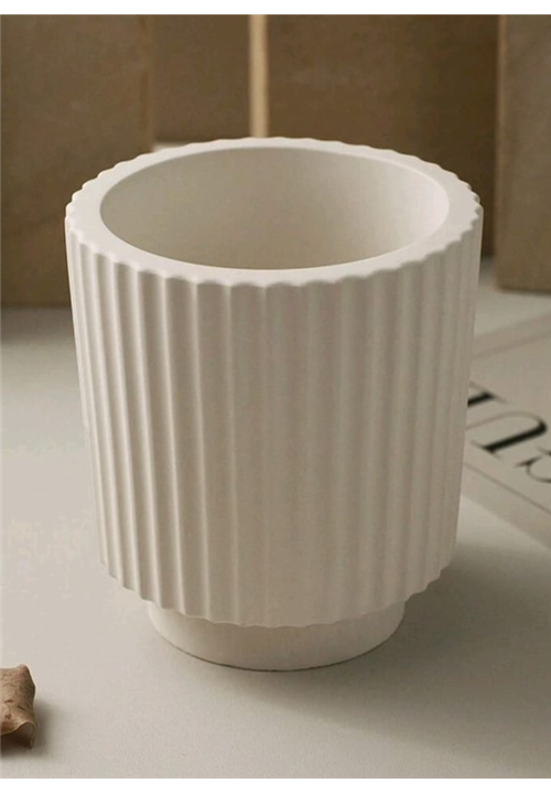 Ribbed Design Pot Mould 3