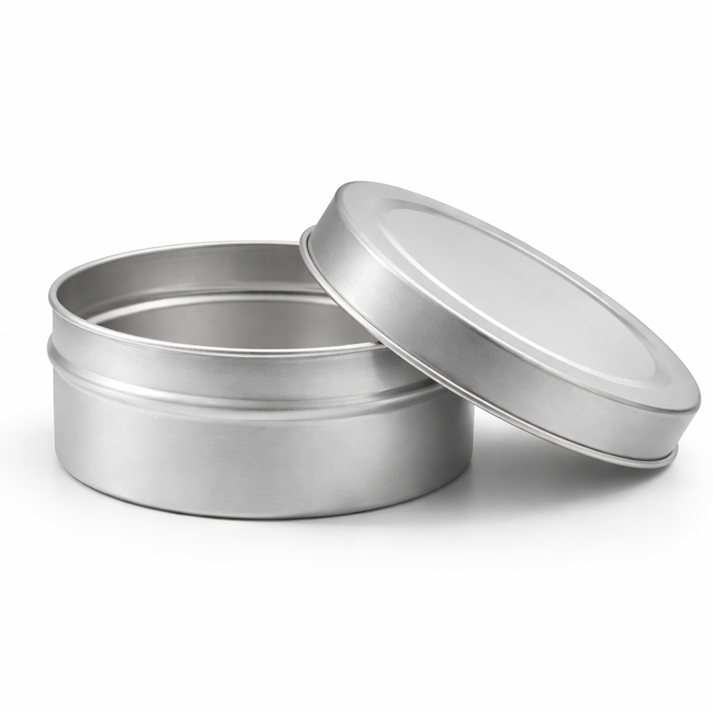 90ml Silver Tin Jar