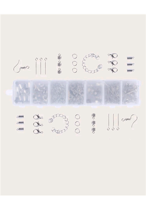 300pcs Silver DIY Earring Making Kit