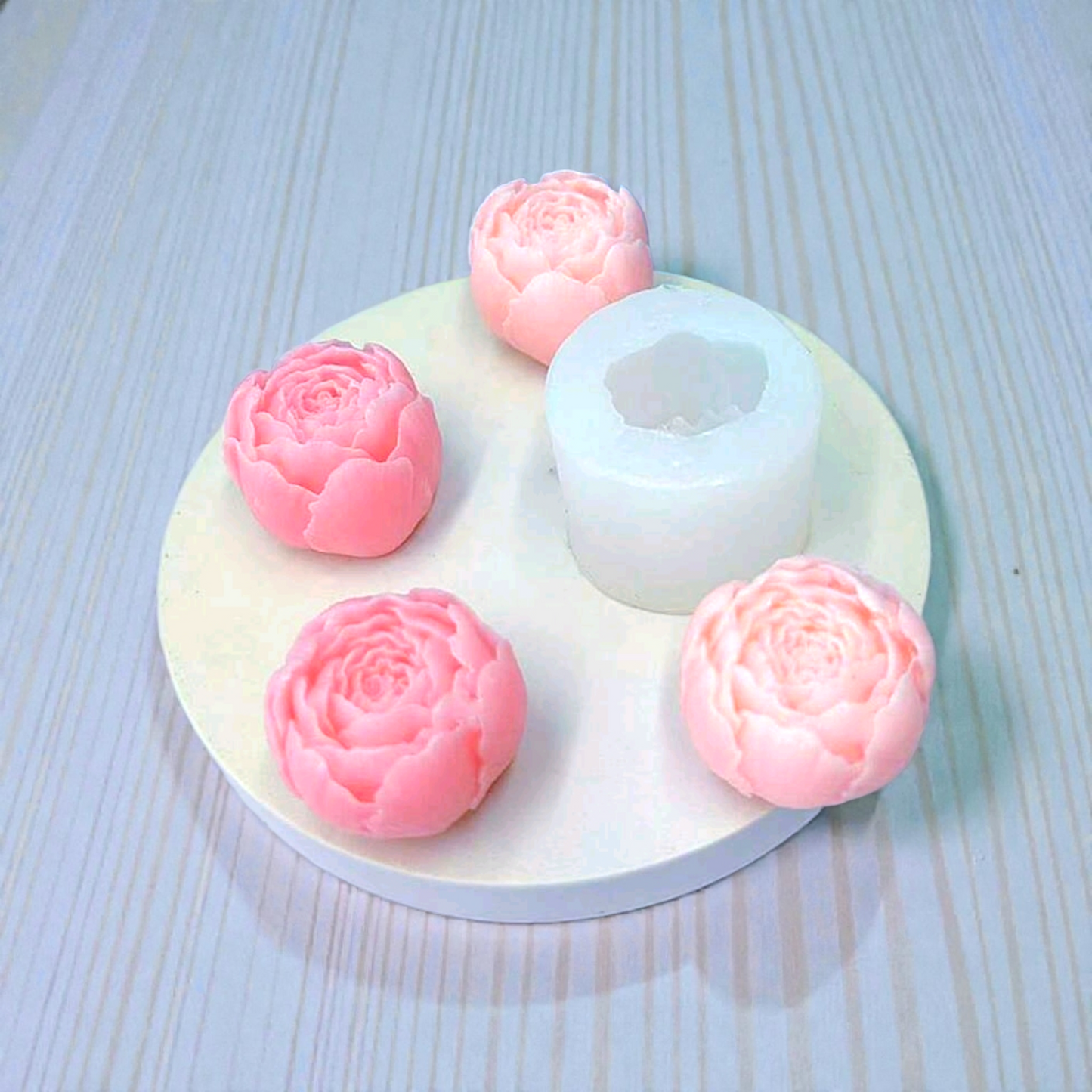 Closed Rose Peony Mould