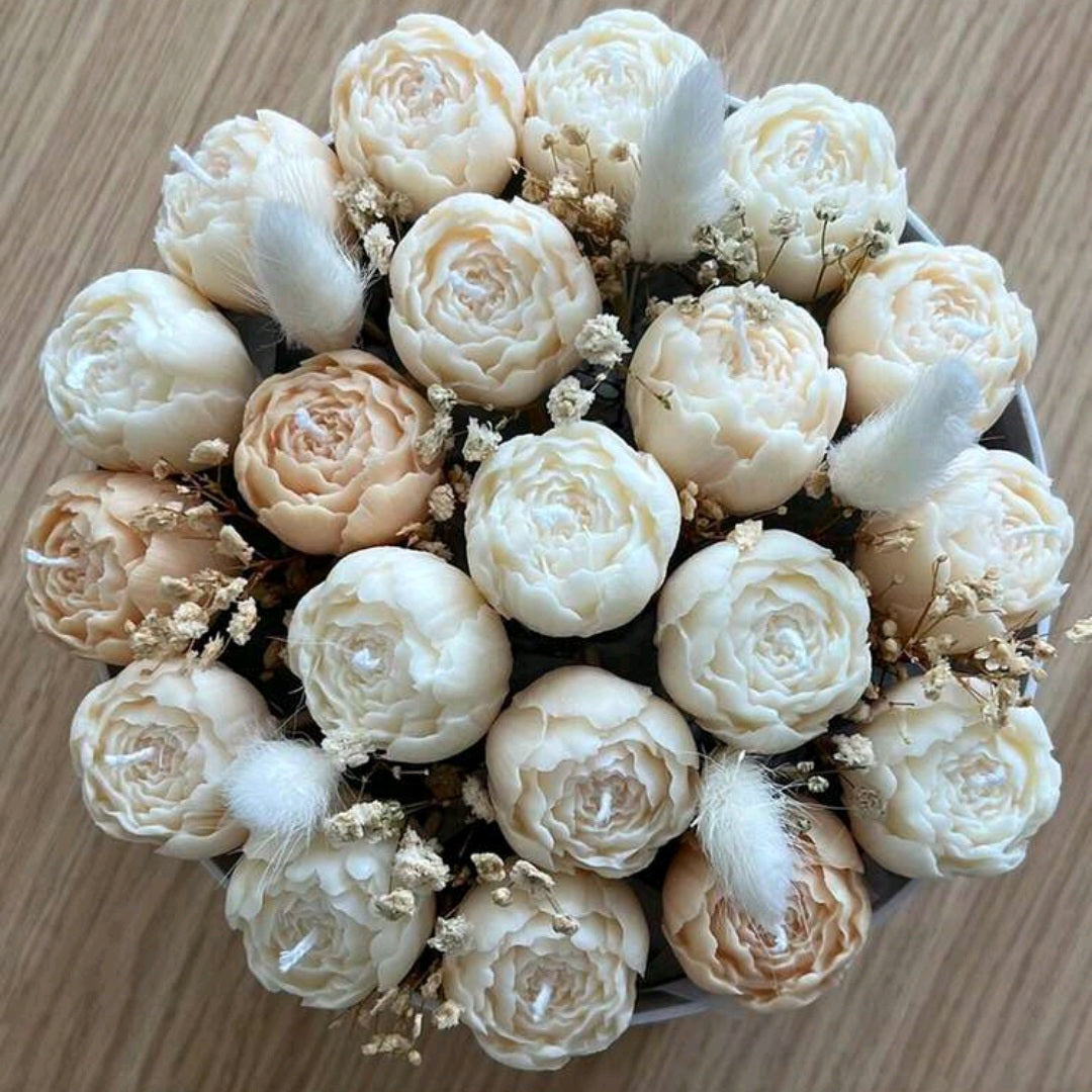 Closed Rose Peony Mould