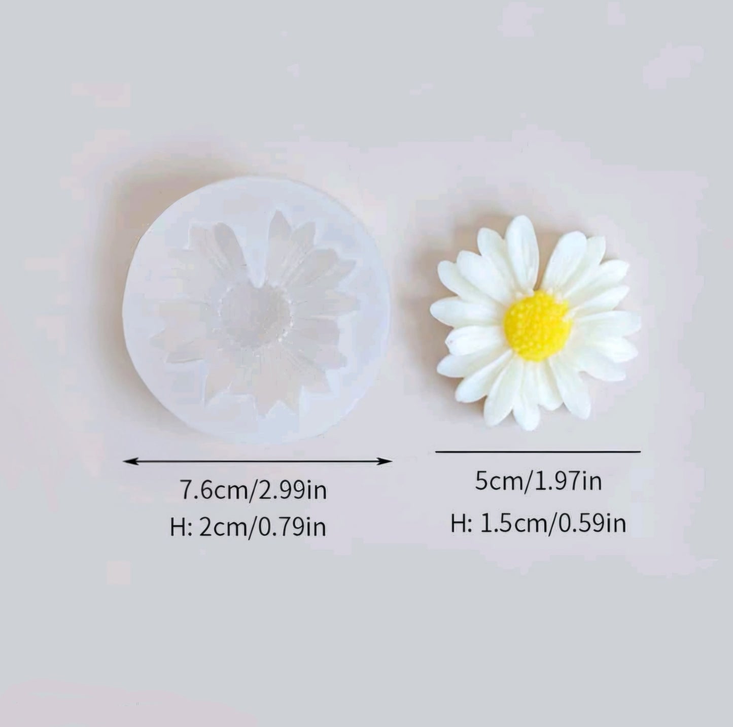 Daisy Flower Wax Melt Mould