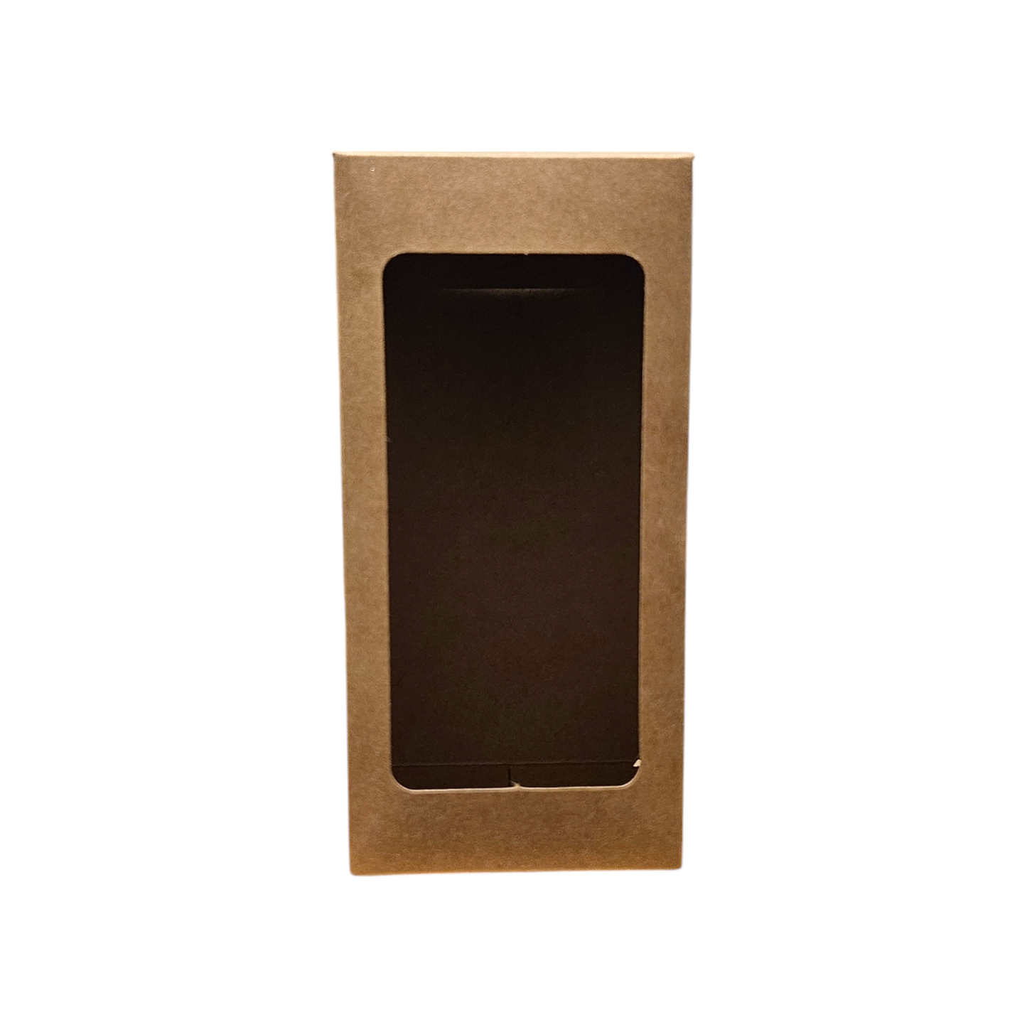 Kraft Candle Box with Window 7.5 x 7.5 x 15.5 cm