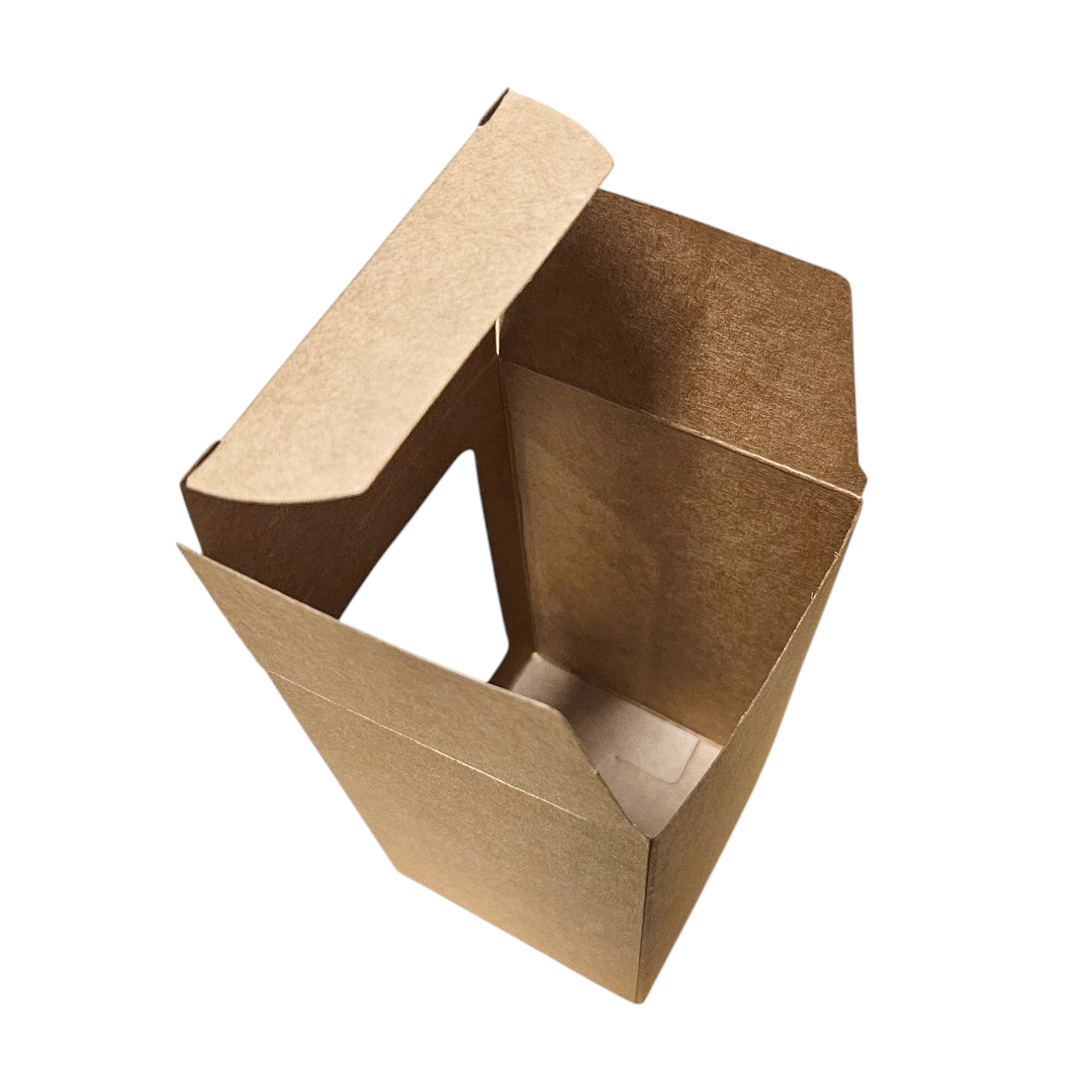 Kraft Candle Box with Window 7.5 x 7.5 x 15.5 cm