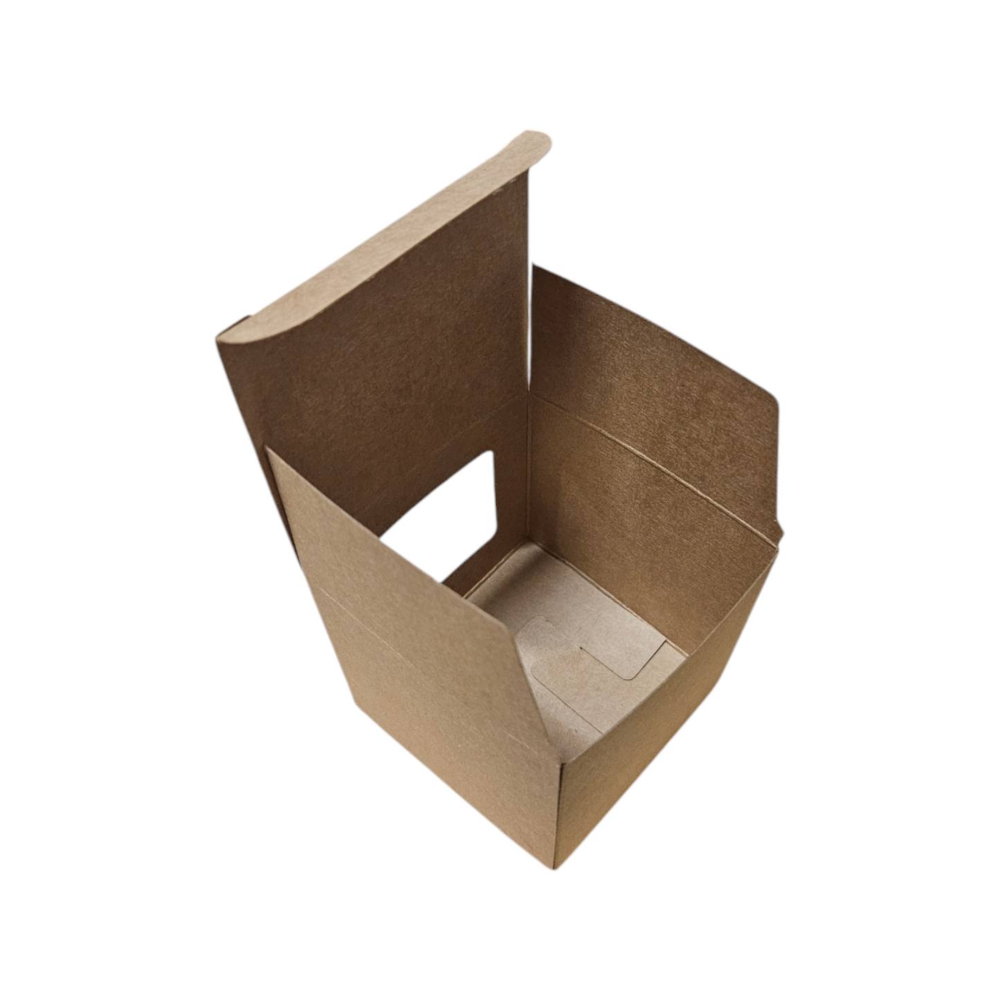 Kraft Candle Box with Window 7.5 x 7.5 x 7.5cm