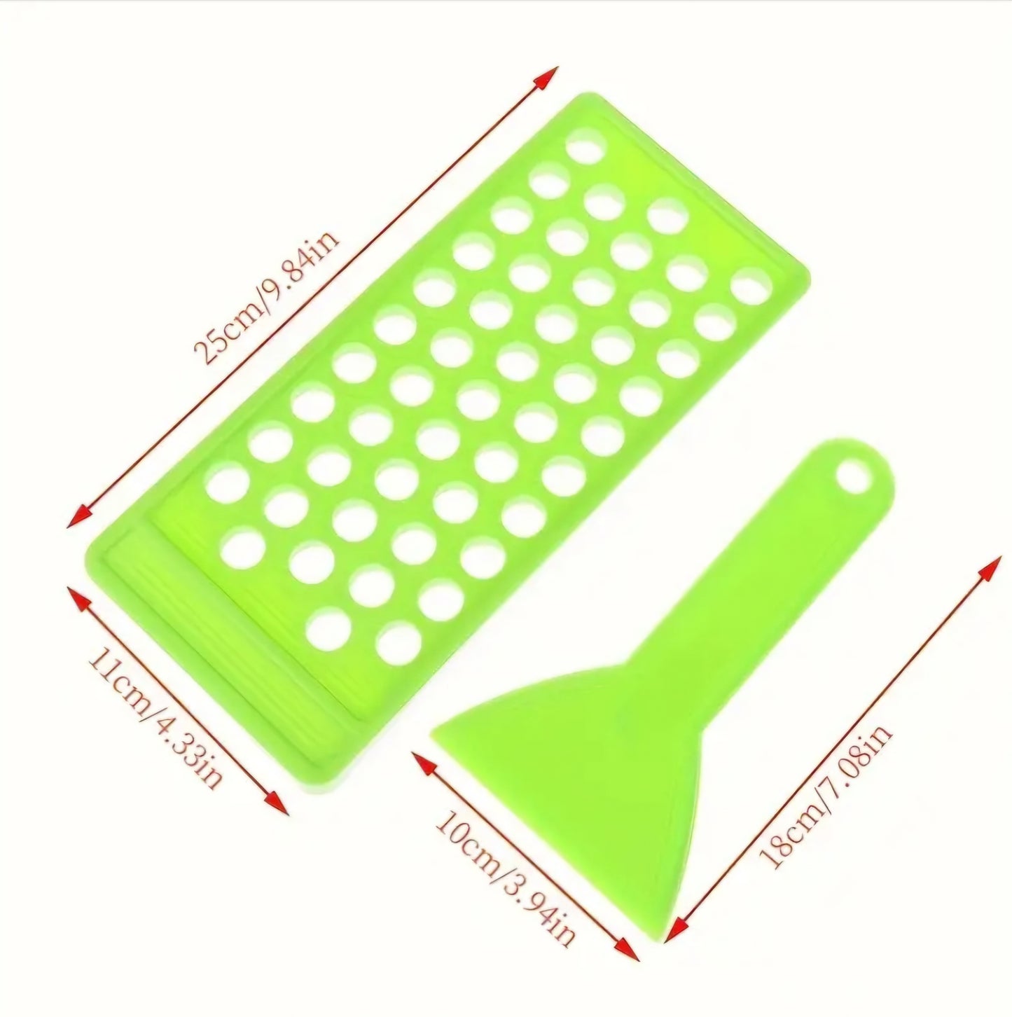 Lip Balm Filling Tray with Spatula & 50 Lip Balm Tubes