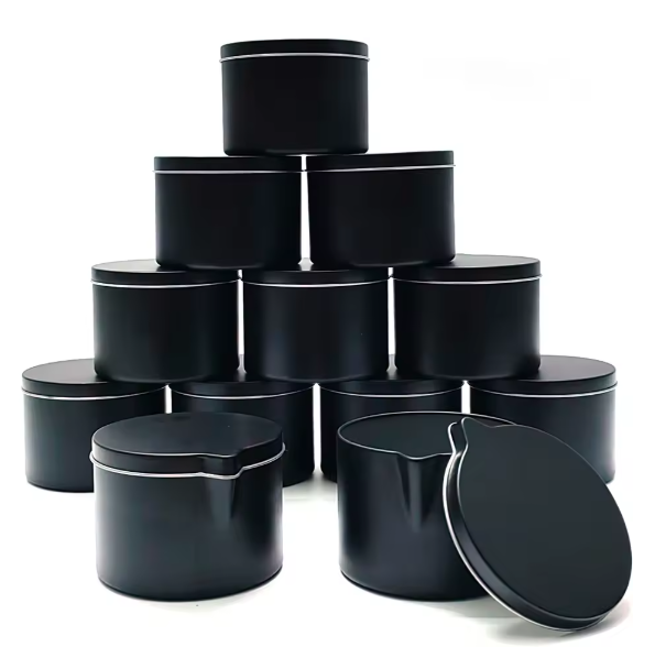 Black Massage Candle Tin (6oz / 177ml)