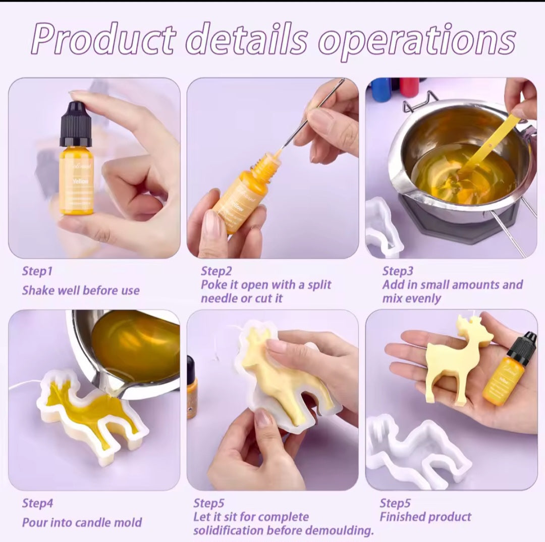 Candle and Soap Liquid Dye 10ml