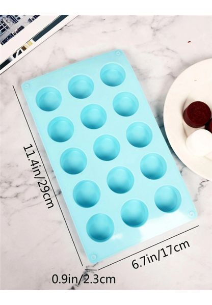 15 Cavity Round Mini Soap Mould
