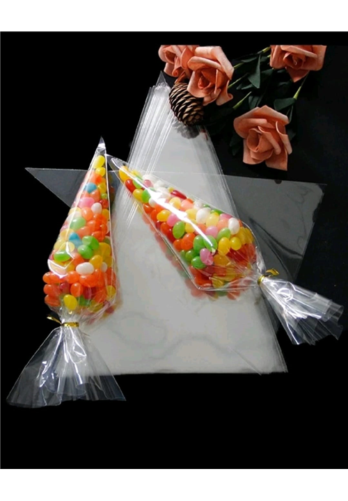 50pcs Party Bags + 50pcs Gold Twist Ties