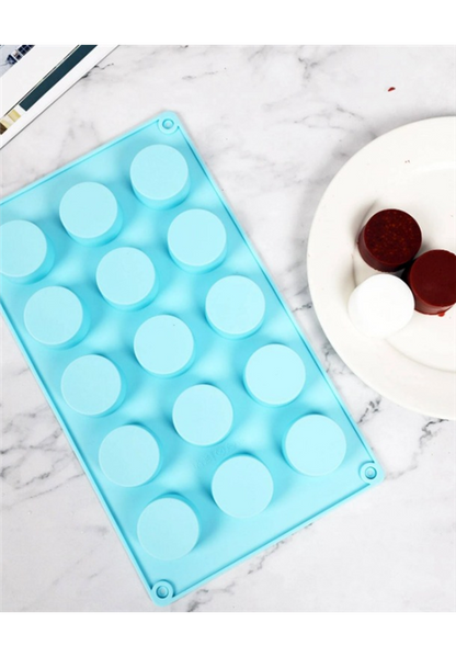 15 Cavity Round Mini Soap Mould
