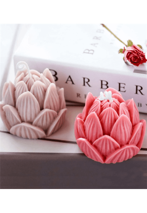 3D Lotus Candle Mould