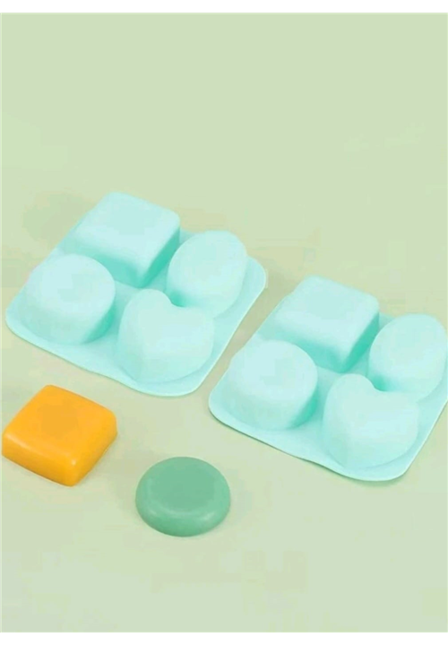 4 Cavity Mixed Design Soap Mould