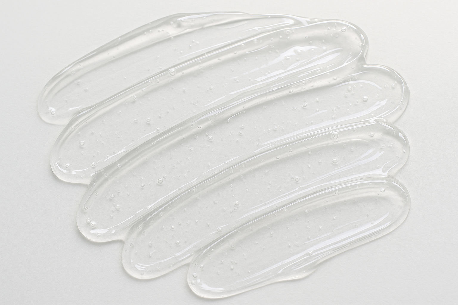 clear hand wash liquid, slathered on a surface