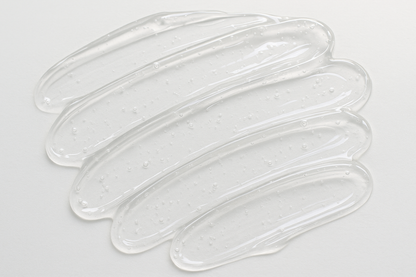 clear hand wash liquid, slathered on a surface
