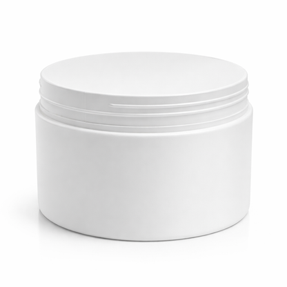 Cosmetic Jar with Lid (White)