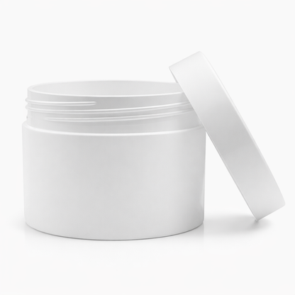 Cosmetic Jar with Lid (White)