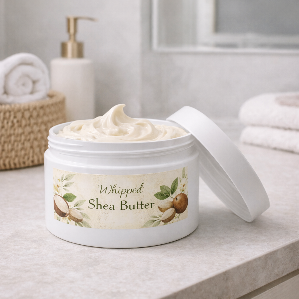 Cosmetic Jar with Lid (White)