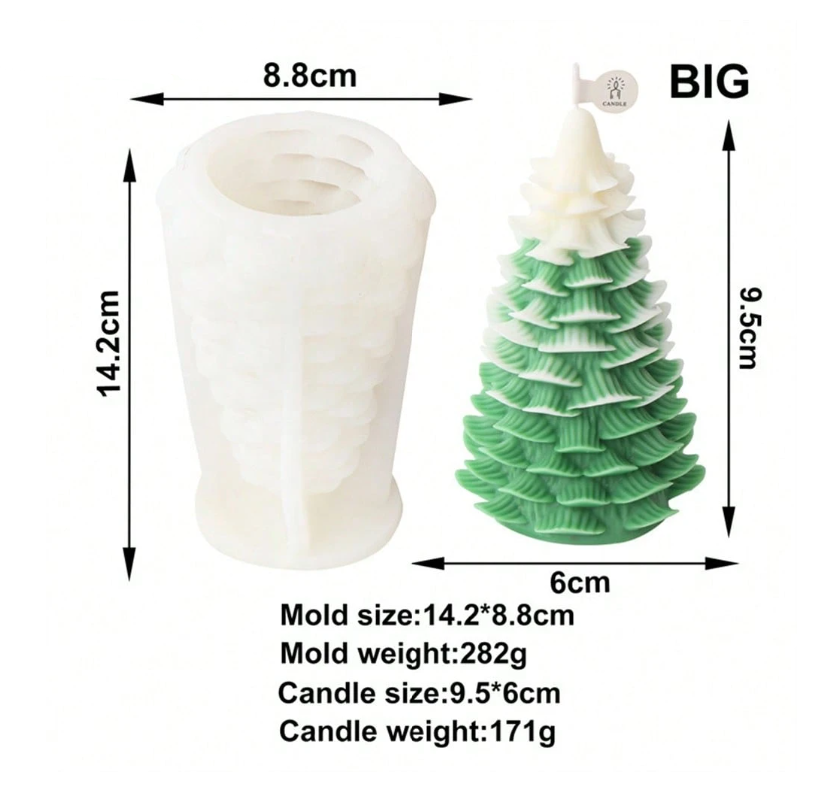 Christmas Tree Candle Moulds
