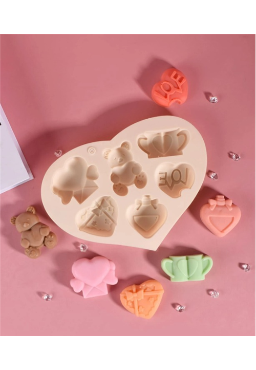 Heart & Bear Theme Mould