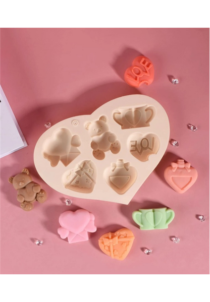 Heart & Bear Theme Mould