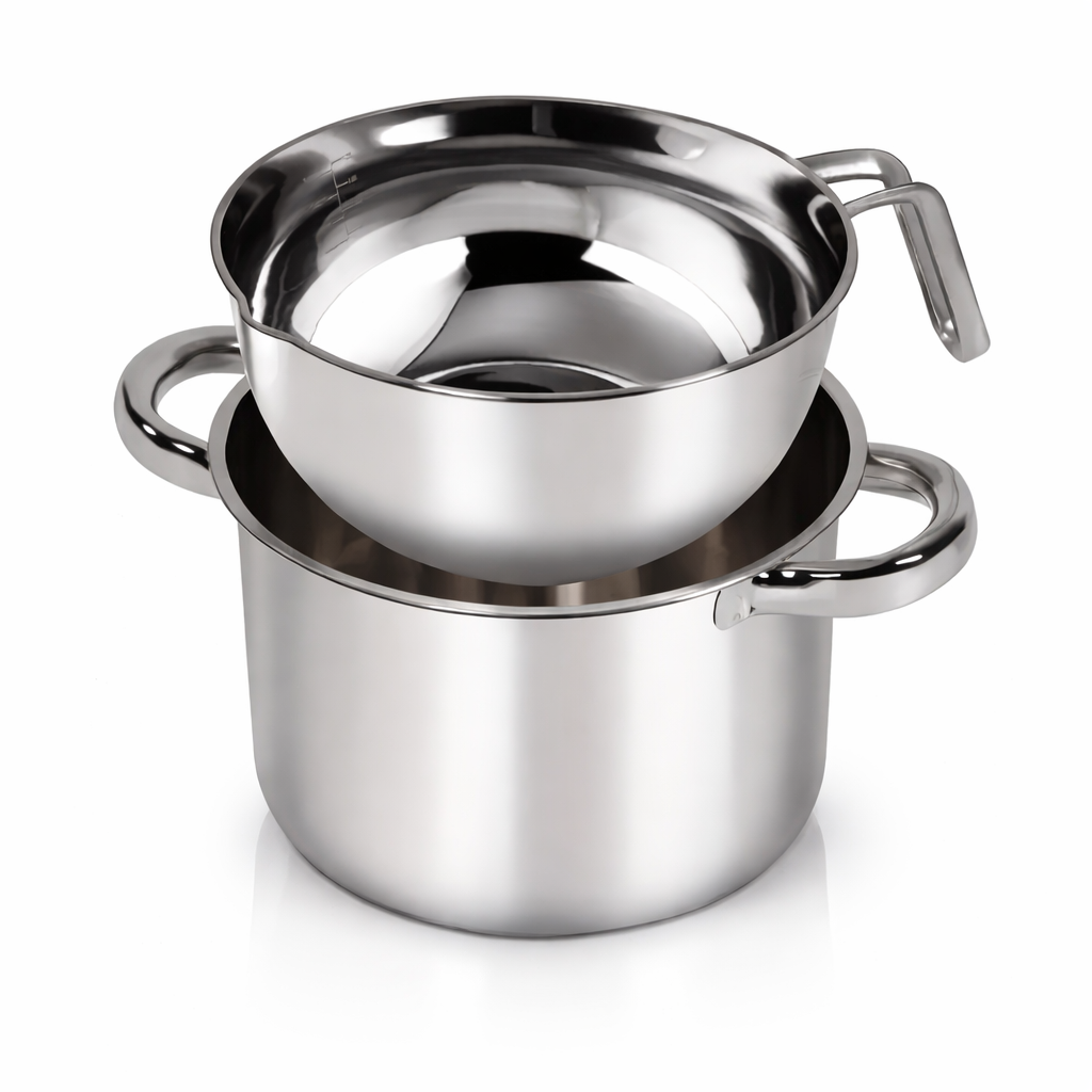 Stainless Steel Double Boiler – 2‑Piece Set