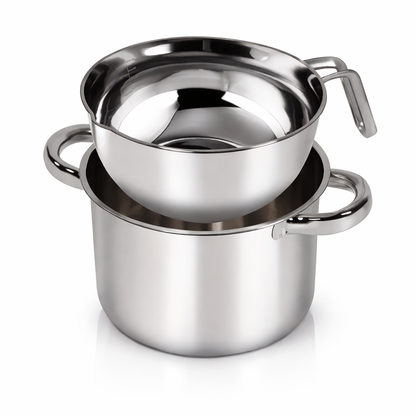 Stainless Steel Double Boiler – 2‑Piece Set